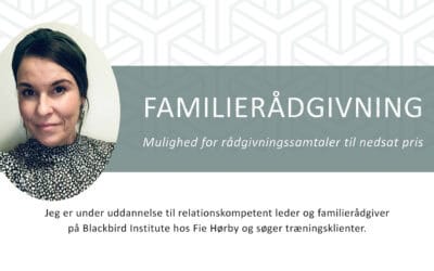 Familierådgivning med nedsat pris