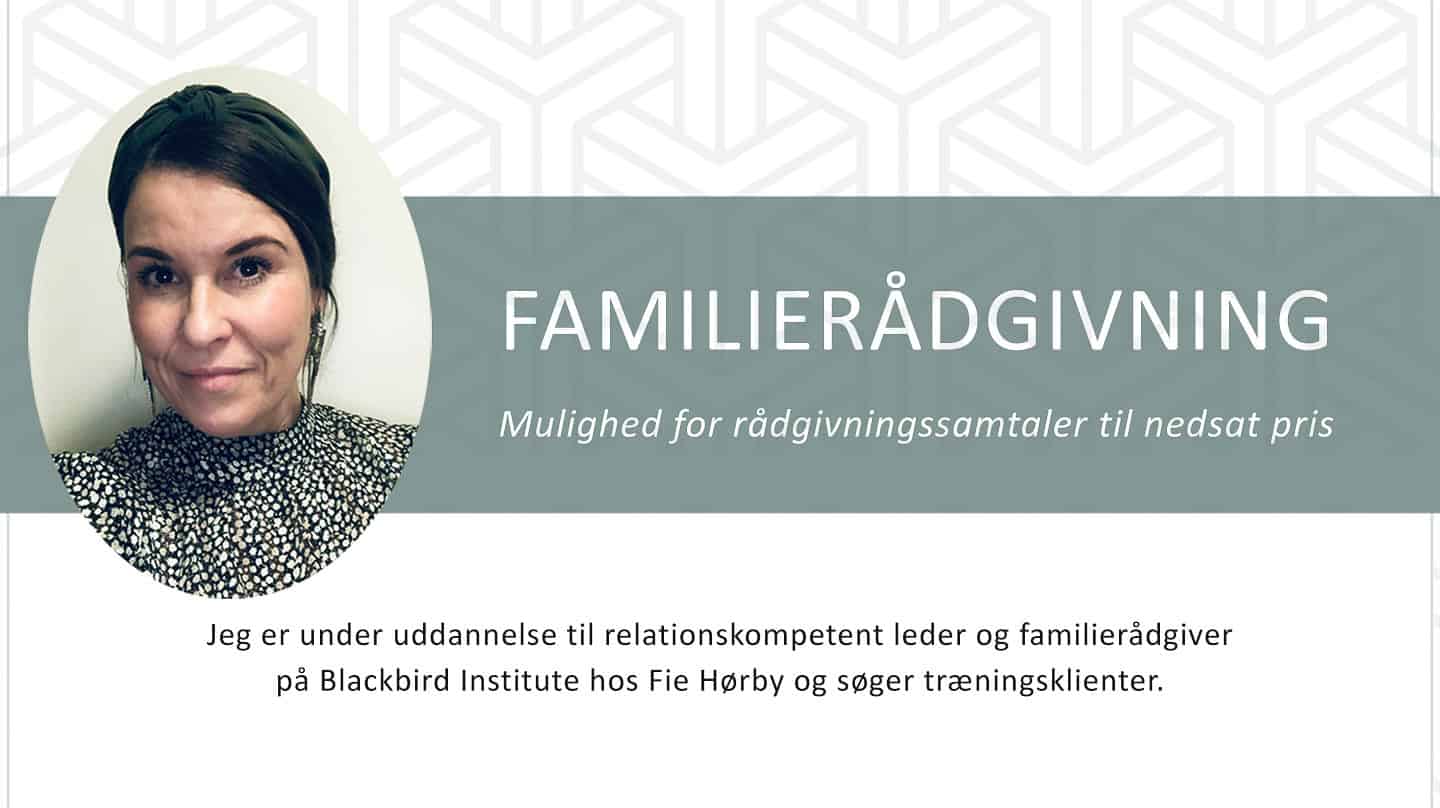 Familierådgivning med nedsat pris